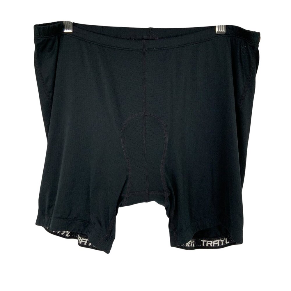 Trayl Men's Size XXL Padded Cycling Shorts Black Grip Leg Opening